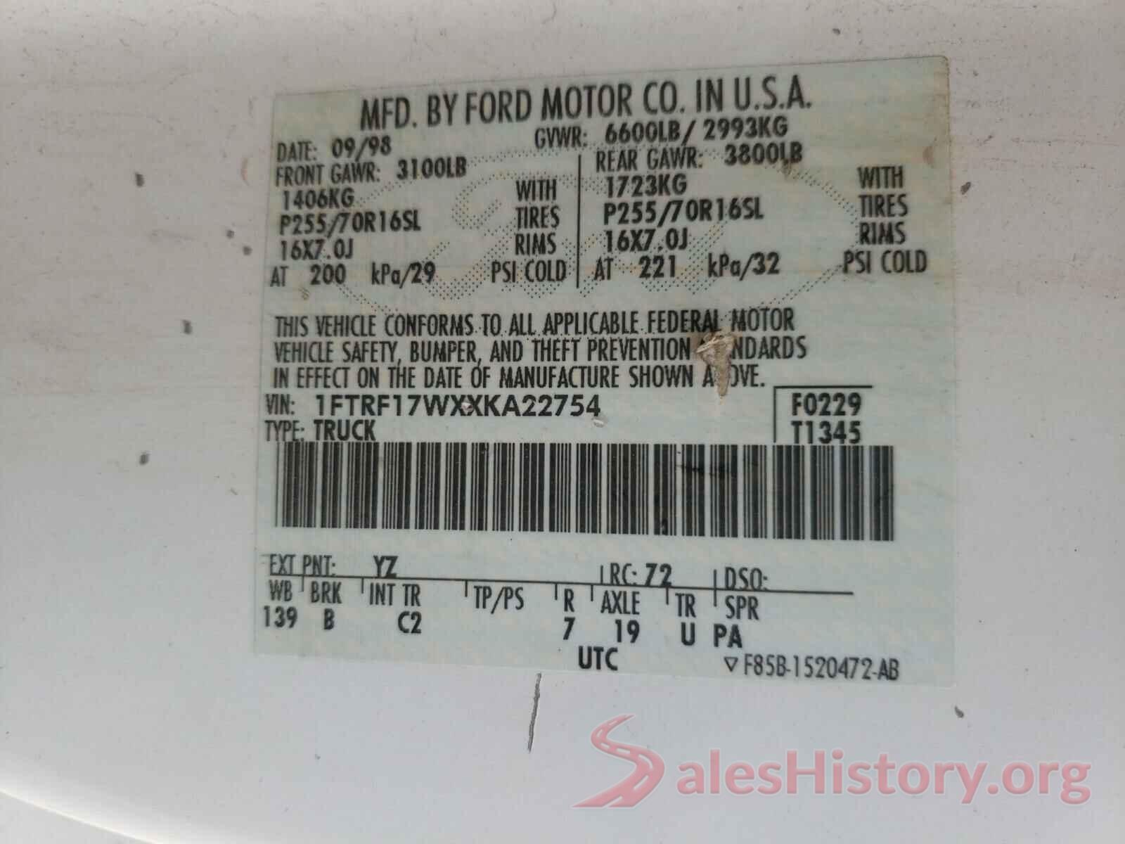 NMTKHMBX4JR031414 1999 FORD F150