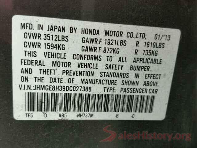 5XYPG4A33GG002453 2013 HONDA FIT