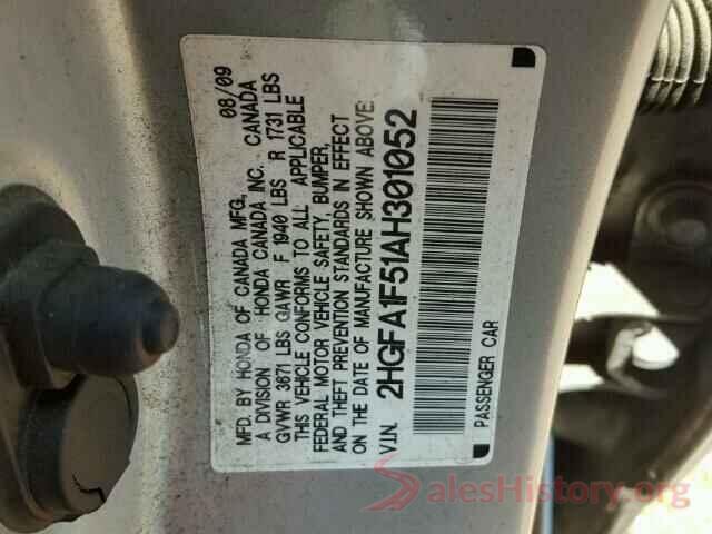 3VWCB7BU0LM028587 2010 HONDA CIVIC