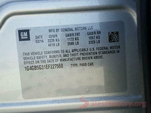 KMHCT4AE6HU173642 2014 BUICK LACROSSE