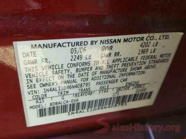 5TDGY5B17MS184978 2006 NISSAN ALTIMA