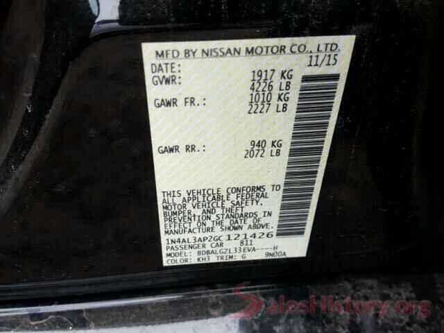 JF1GPAP65G8205812 2016 NISSAN ALTIMA