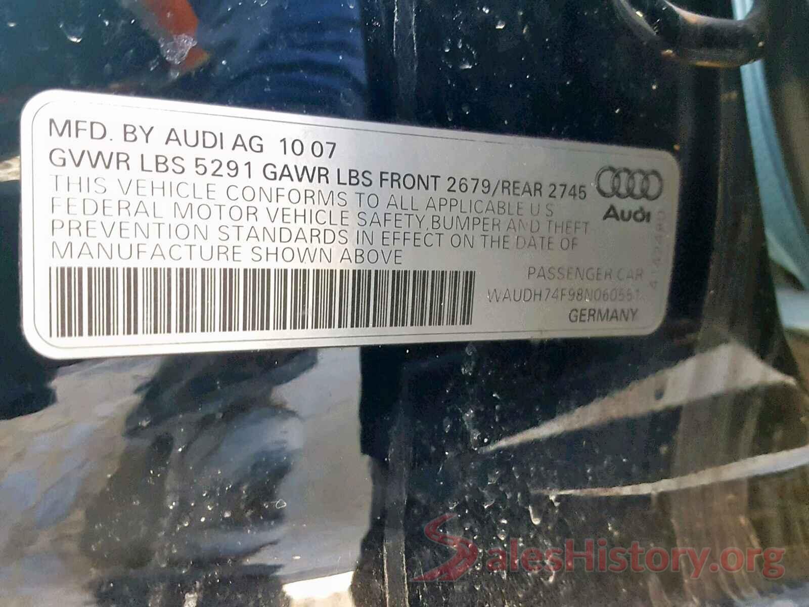 KMHD84LF4HU291135 2008 AUDI A6