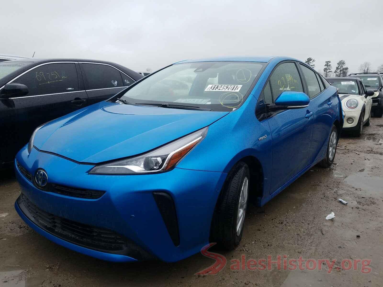 JTDKARFU1L3110384 2020 TOYOTA PRIUS