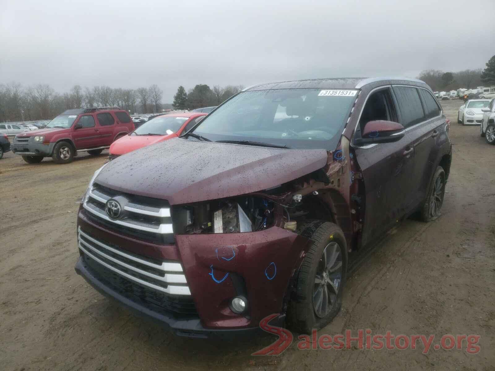 5TDKZRFHXKS336254 2019 TOYOTA HIGHLANDER