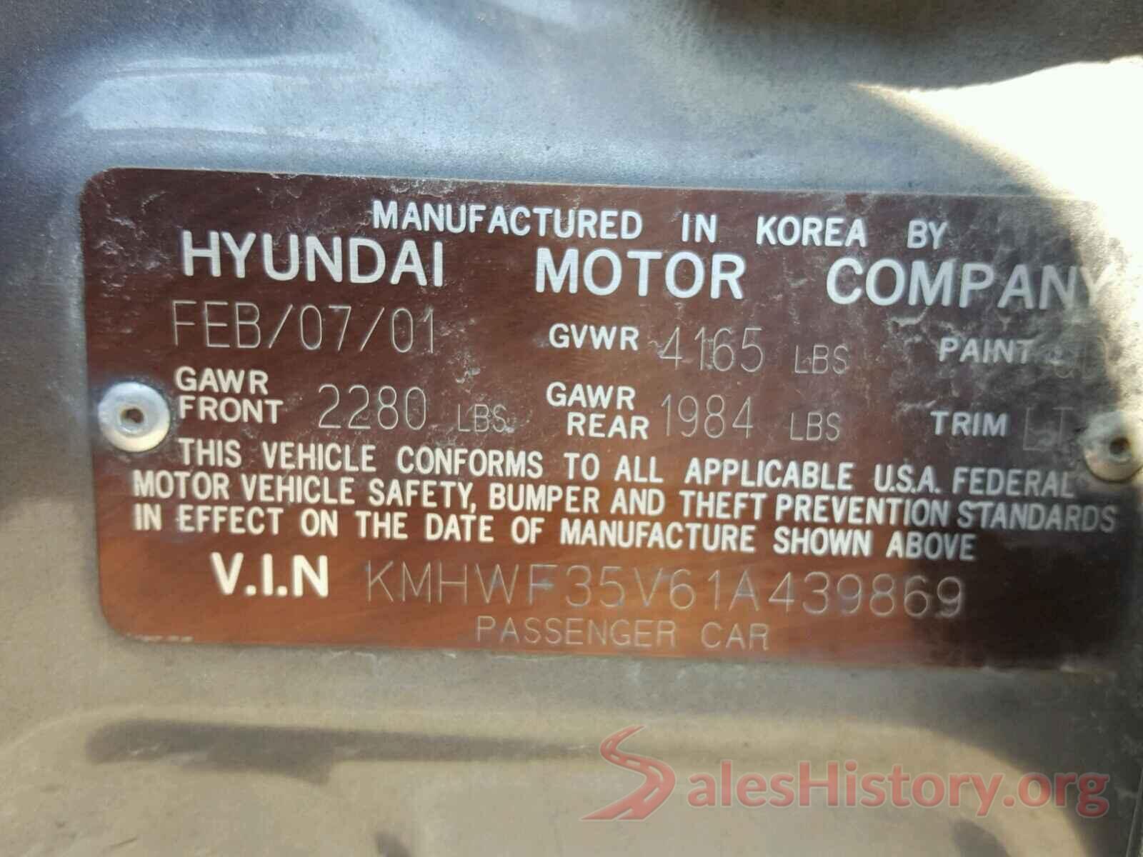 5N1AT2MT6HC886925 2001 HYUNDAI SONATA