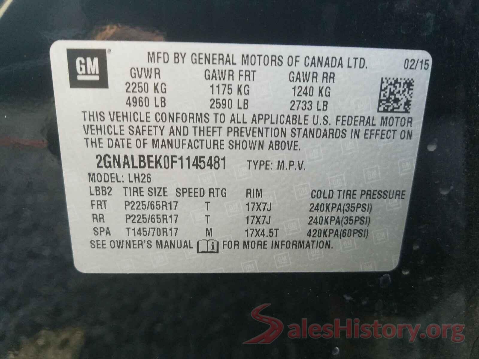 JTDKARFP2H3026088 2015 CHEVROLET EQUINOX