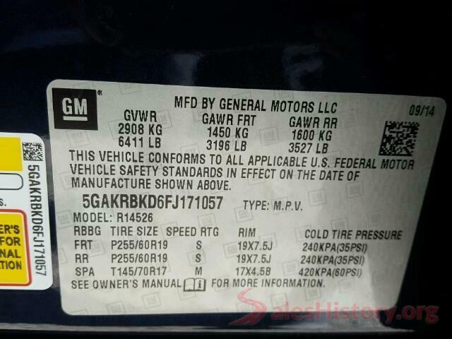 5TDDK3DC6GS139848 2015 BUICK ENCLAVE