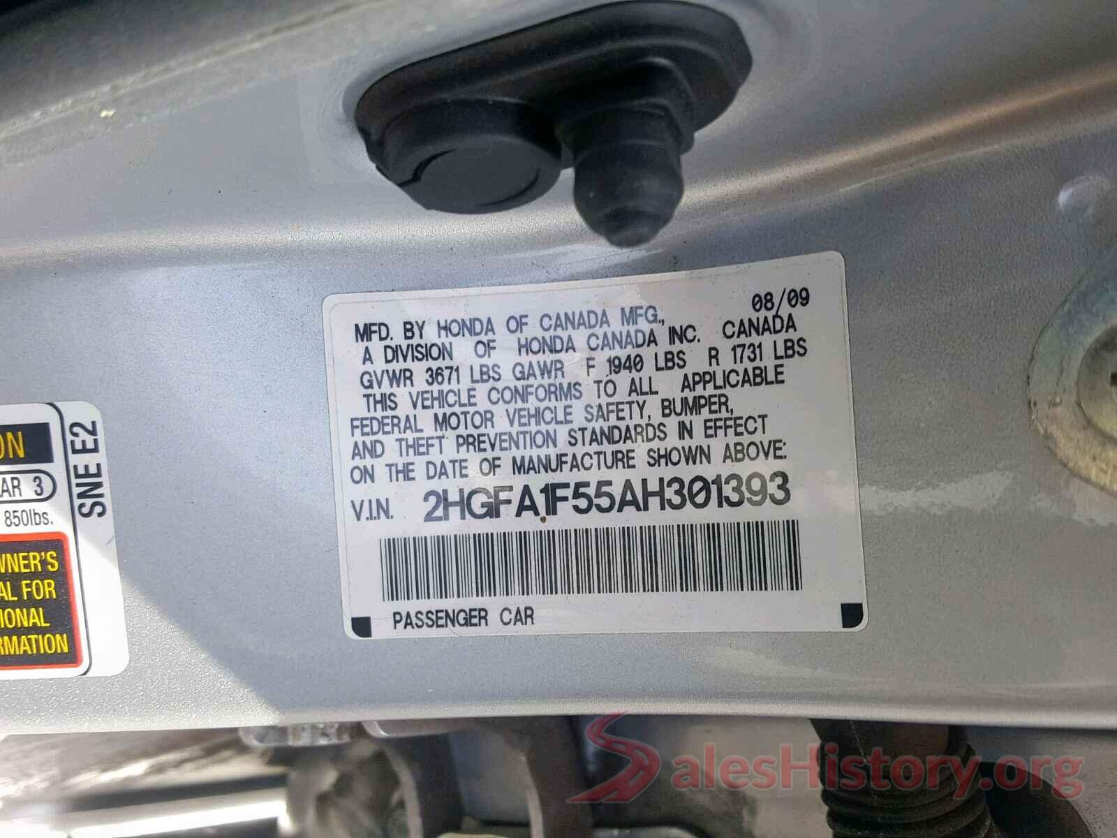 4T1B11HK3JU083298 2010 HONDA CIVIC LX