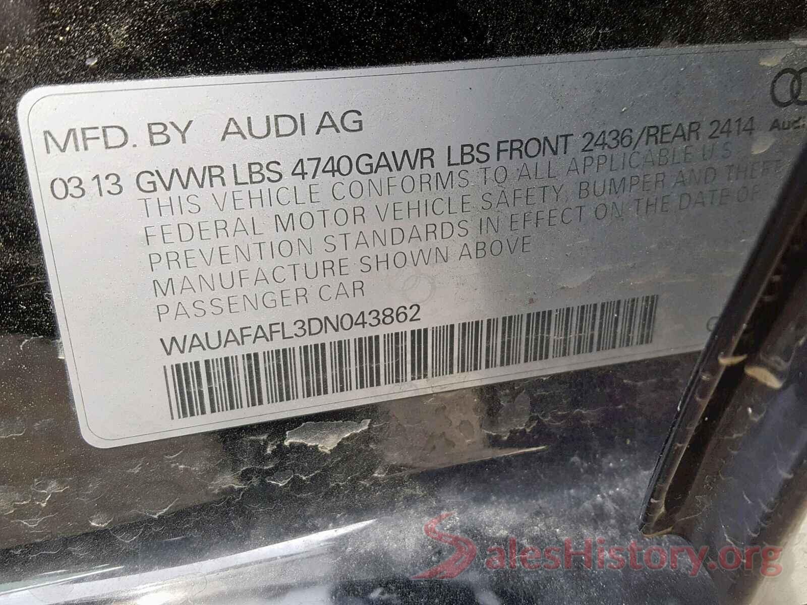 1G1ZD5STXMF040520 2013 AUDI A4