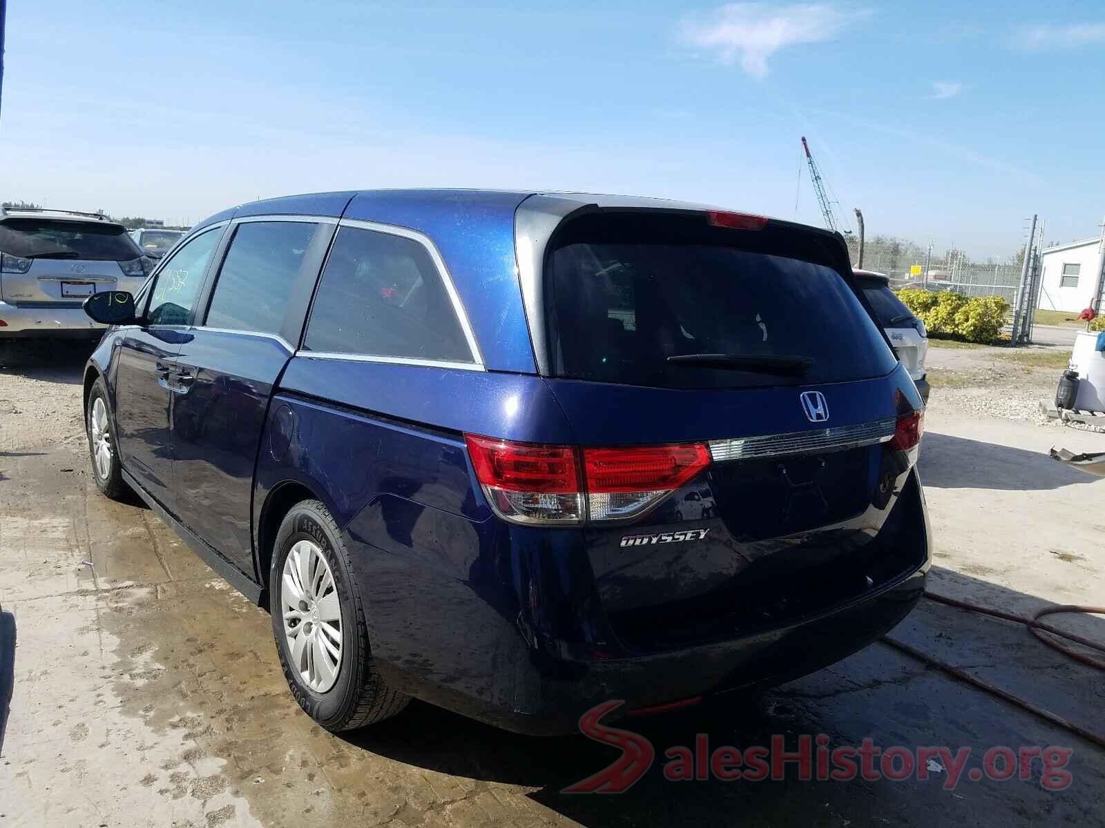 5FNRL5H20GB001906 2016 HONDA ODYSSEY