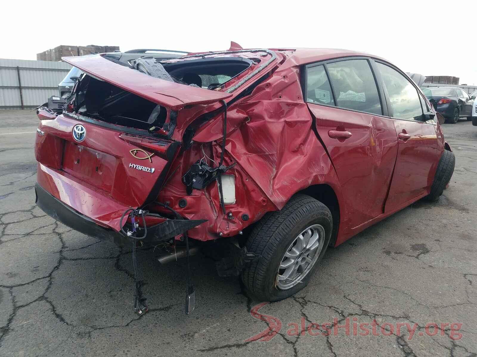 JTDKARFU7K3081729 2019 TOYOTA PRIUS