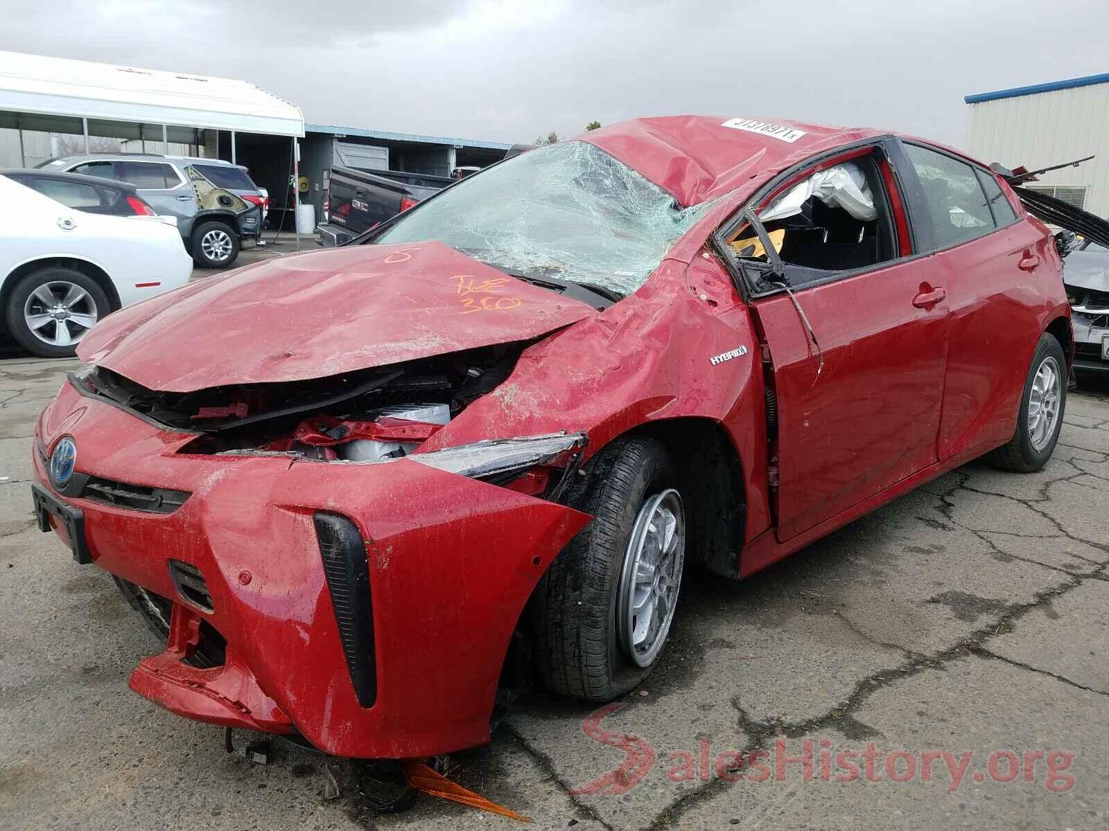 JTDKARFU7K3081729 2019 TOYOTA PRIUS