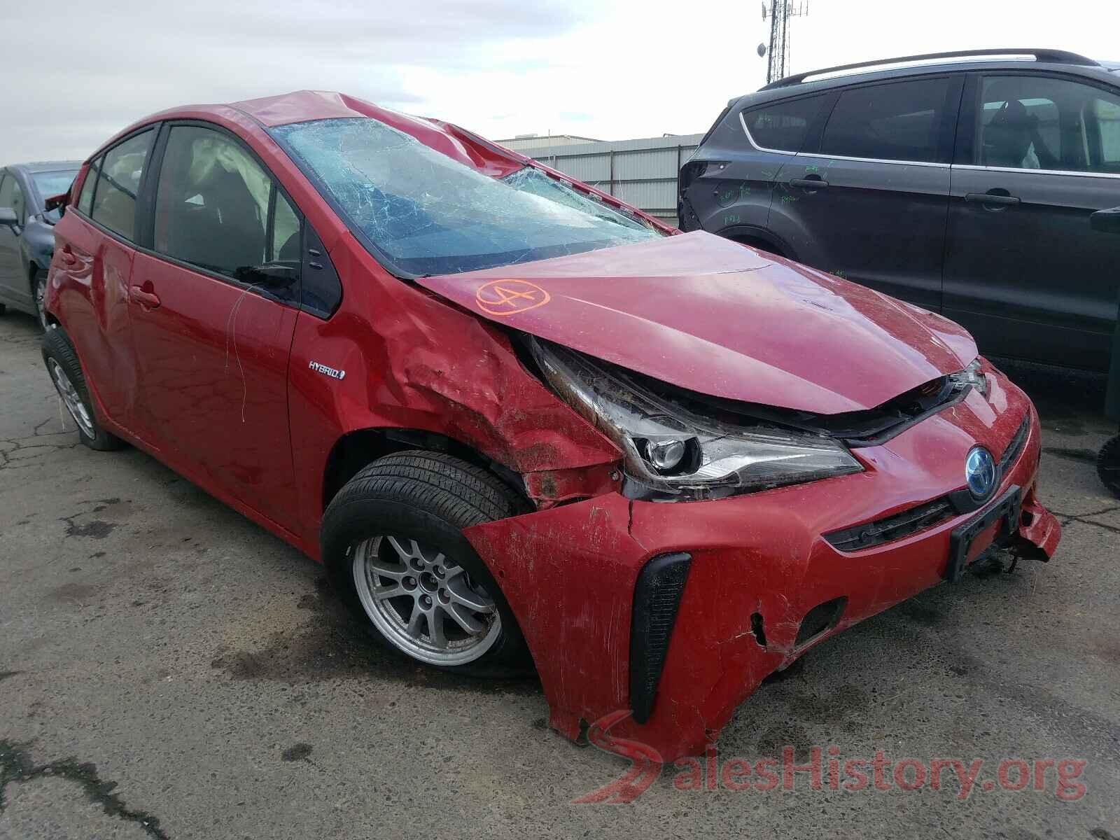 JTDKARFU7K3081729 2019 TOYOTA PRIUS