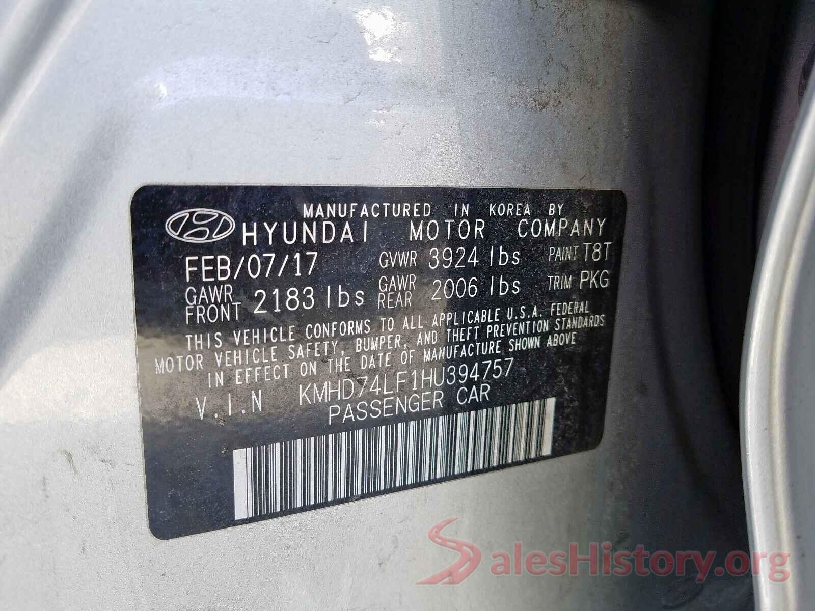 KM8K12AA5LU519708 2017 HYUNDAI ELANTRA