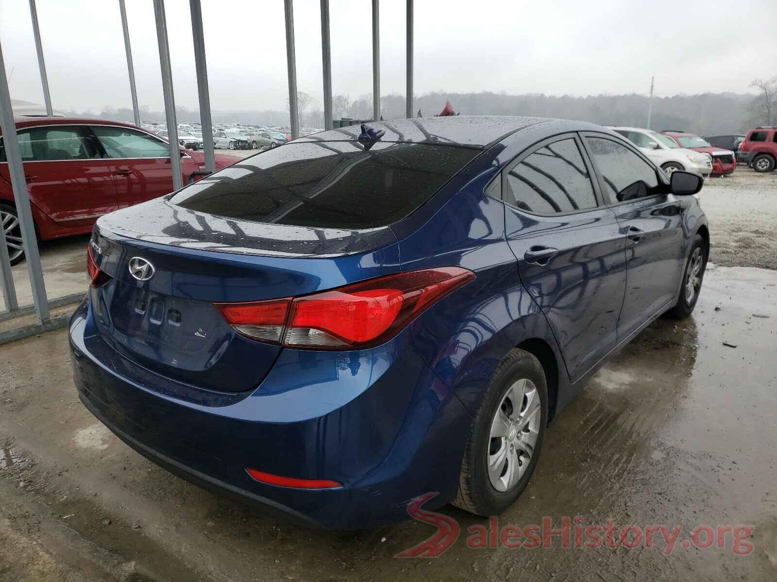 5NPDH4AE3GH720840 2016 HYUNDAI ELANTRA