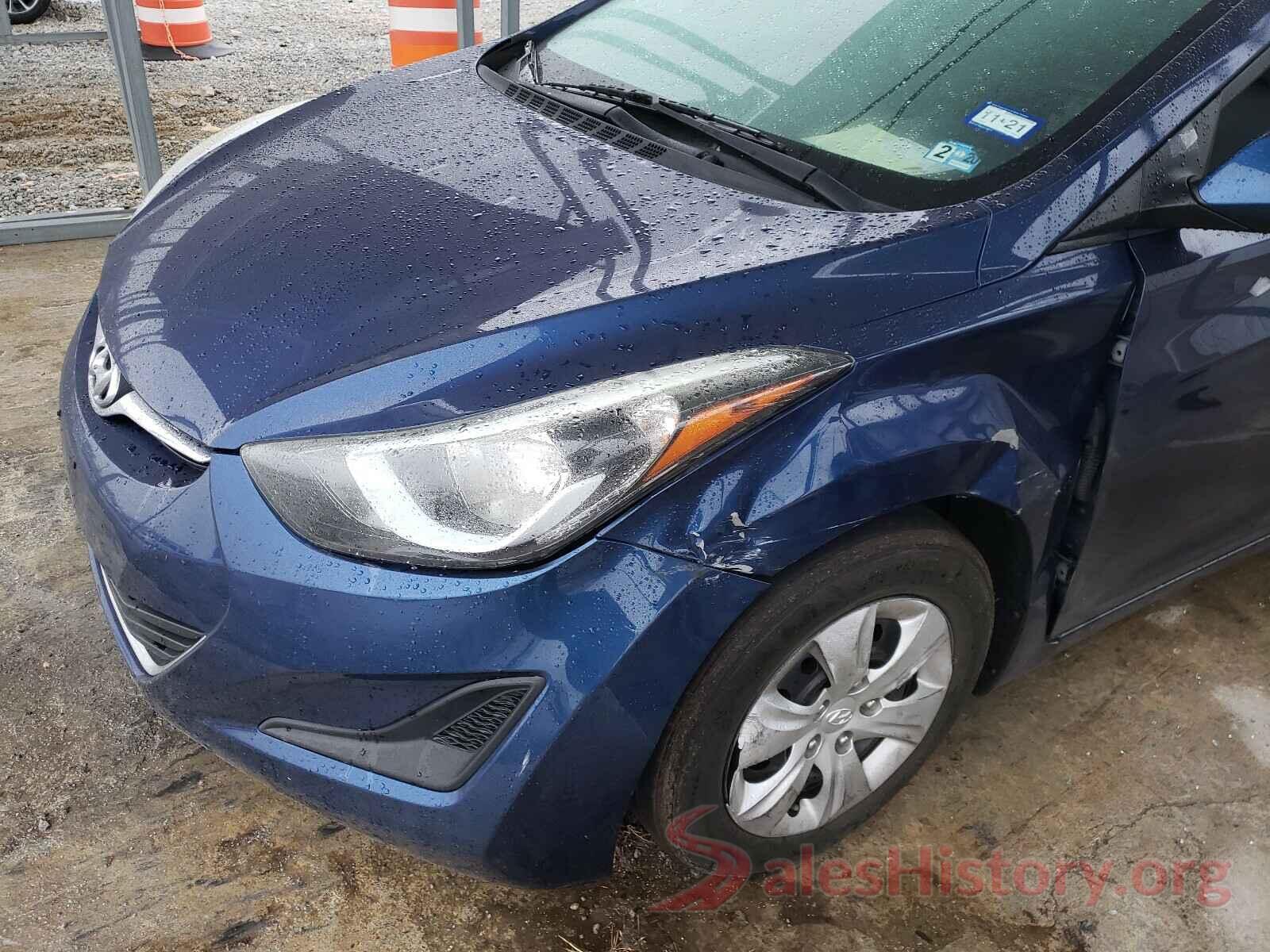 5NPDH4AE3GH720840 2016 HYUNDAI ELANTRA