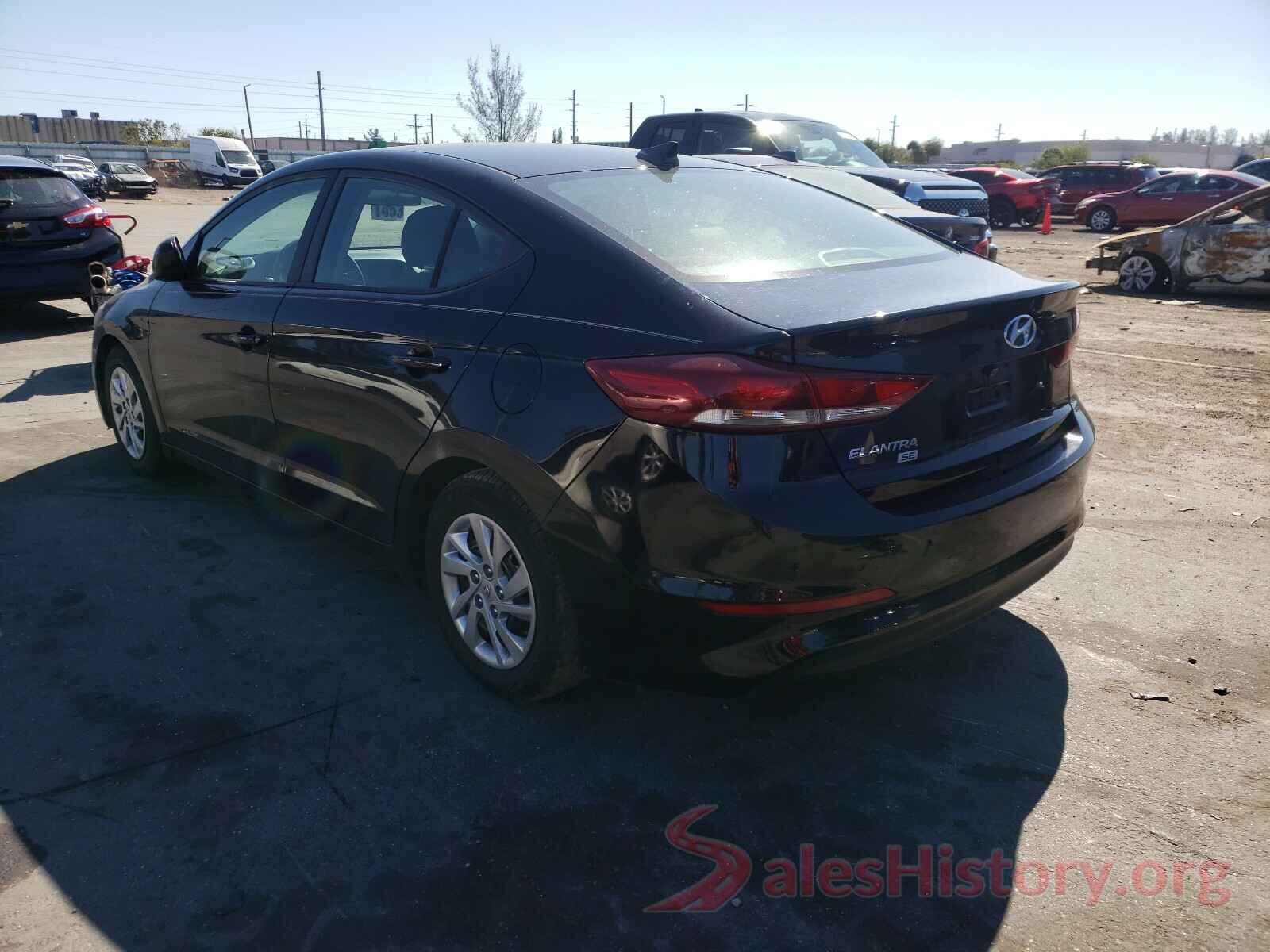 KMHD74LF2HU120726 2017 HYUNDAI ELANTRA