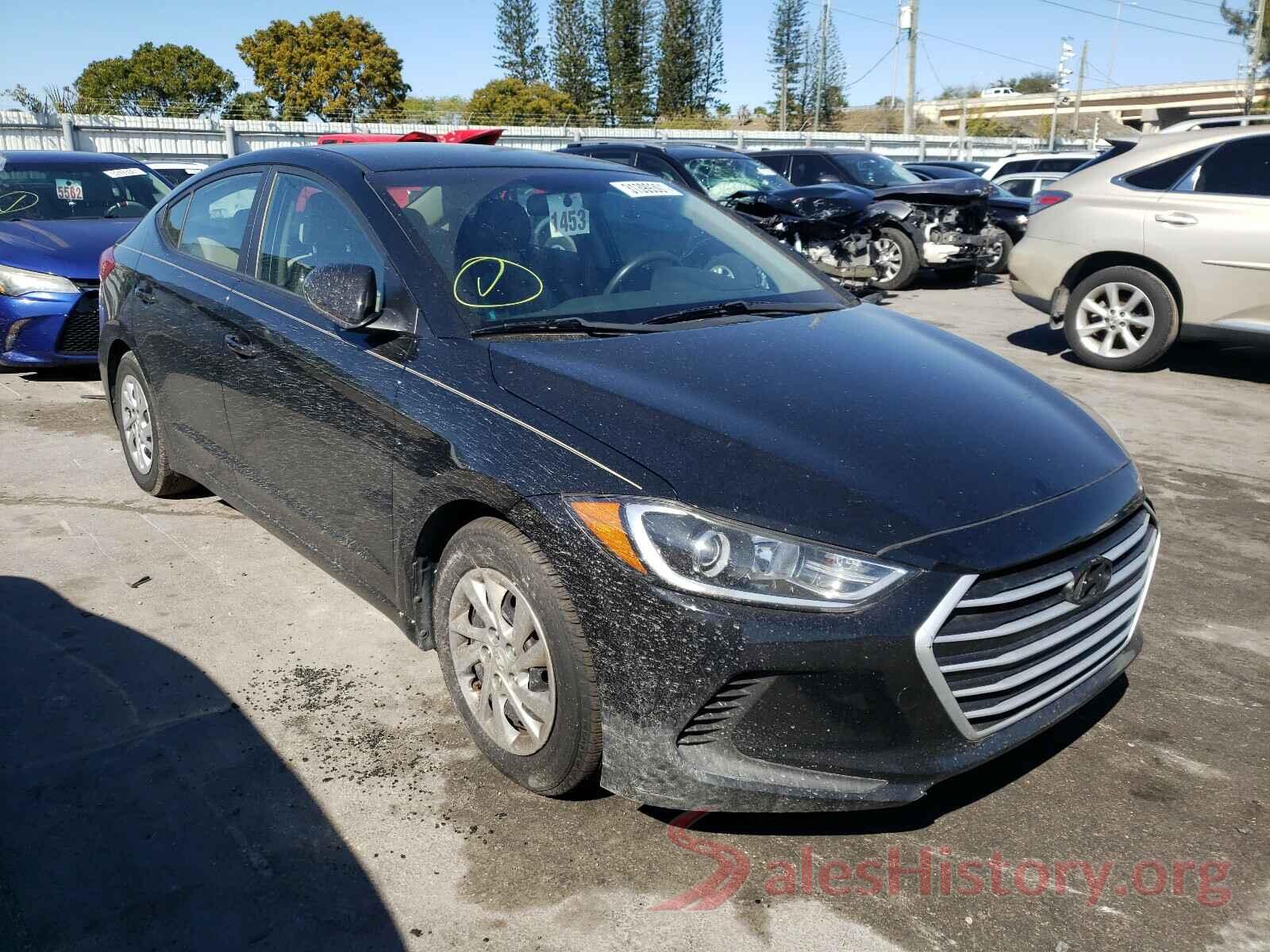 KMHD74LF2HU120726 2017 HYUNDAI ELANTRA