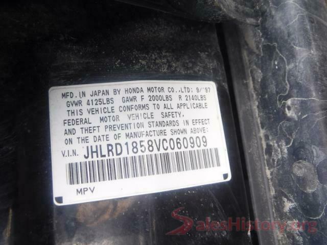 5TDKZRFH6JS527572 1997 HONDA CRV