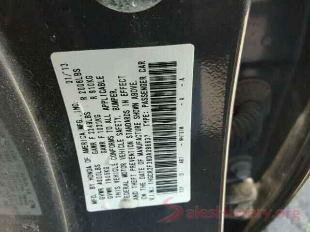 JTDEPRAE0LJ039654 2013 HONDA ACCORD