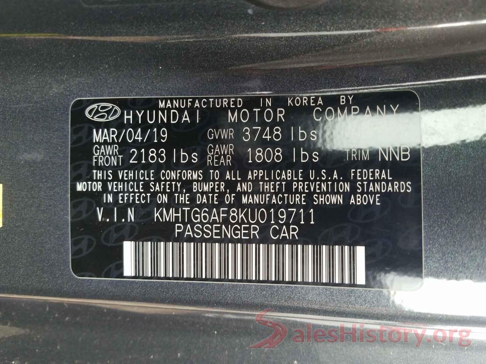 KMHTG6AF8KU019711 2019 HYUNDAI VELOSTER