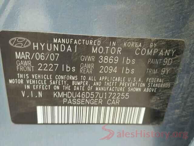 3TMAZ5CN5GM005247 2007 HYUNDAI ELANTRA