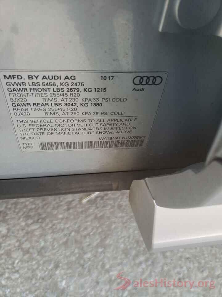 WA1BNAFY8J2078801 2018 AUDI Q5