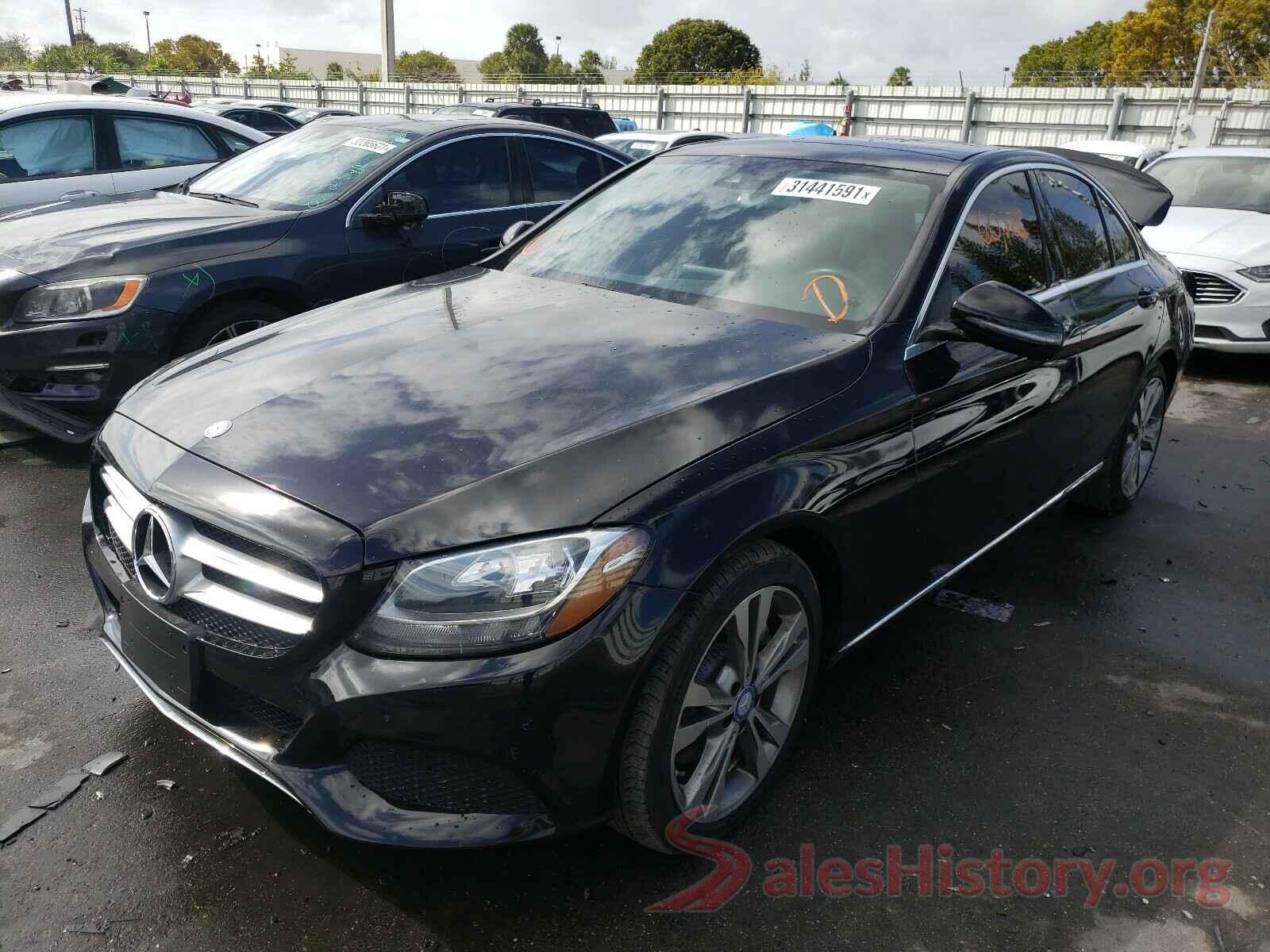 55SWF4JB1HU204480 2017 MERCEDES-BENZ C CLASS