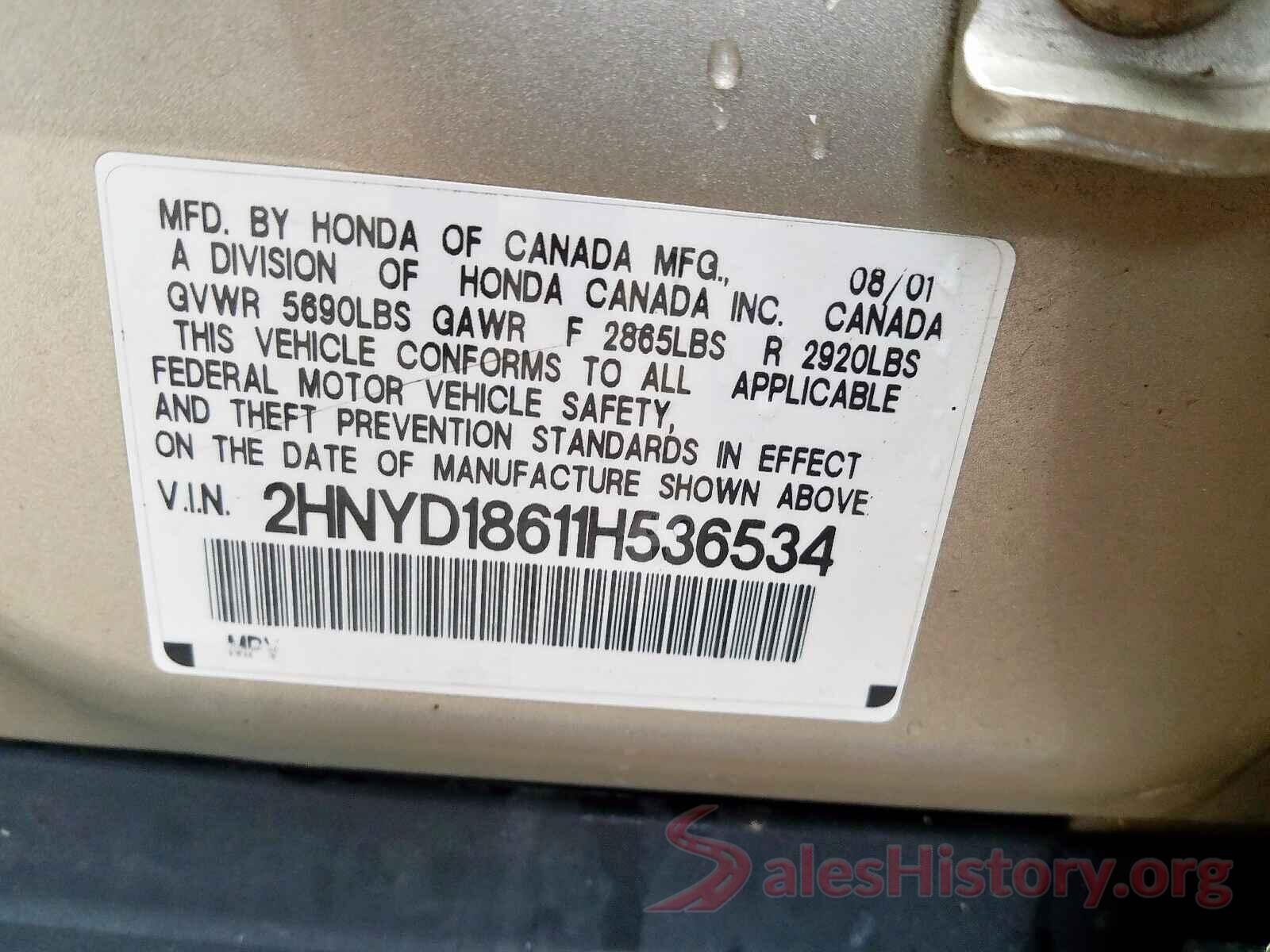 1FAHP2E84HG146404 2001 ACURA MDX