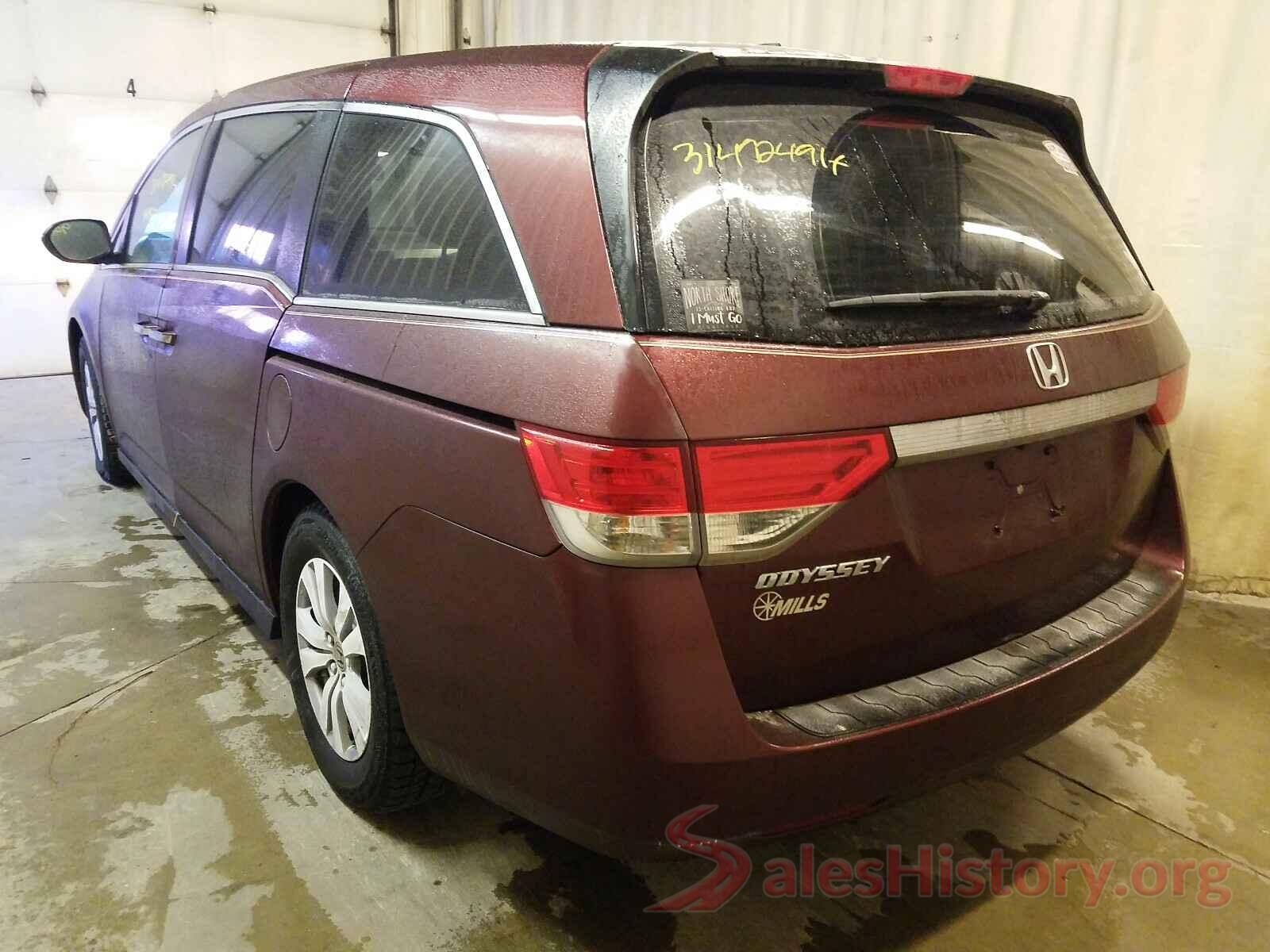 5FNRL5H62GB040452 2016 HONDA ODYSSEY