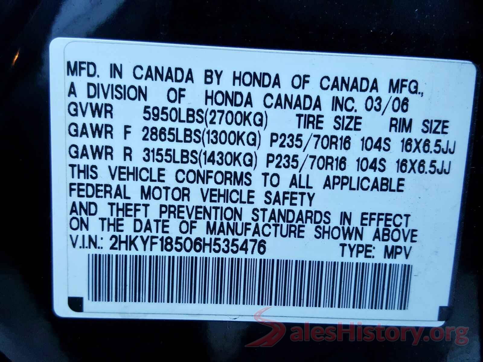 1N4BL4EV1LC123259 2006 HONDA PILOT