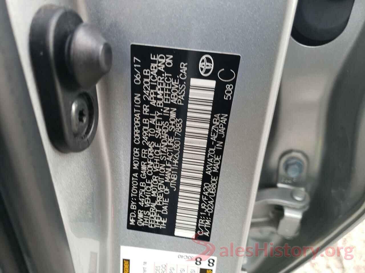 JTNB11HK6J3017883 2018 TOYOTA CAMRY