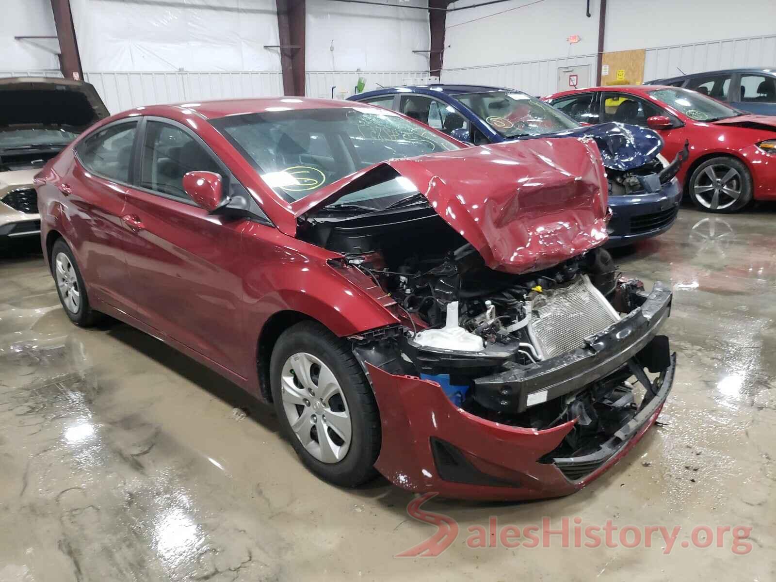 5NPDH4AEXGH763698 2016 HYUNDAI ELANTRA