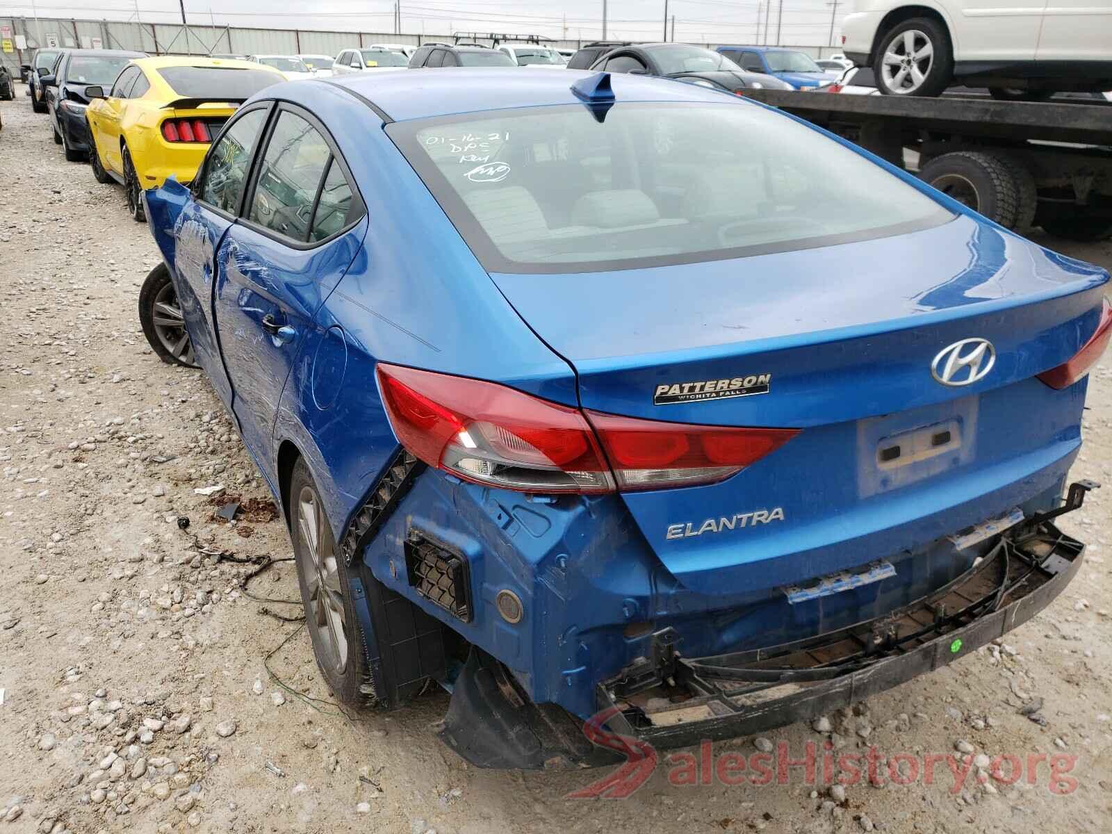 5NPD84LF7HH002585 2017 HYUNDAI ELANTRA