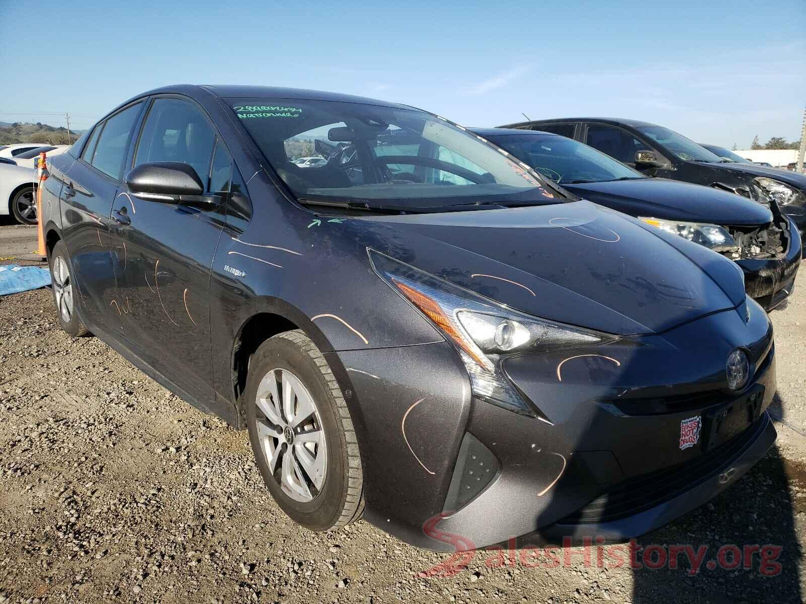 JTDKARFU0H3543752 2017 TOYOTA PRIUS