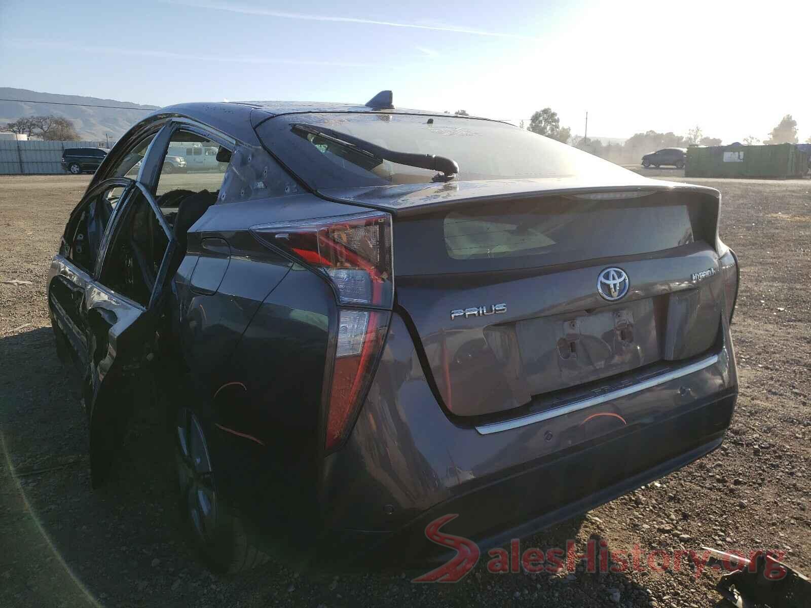 JTDKARFU0H3543752 2017 TOYOTA PRIUS