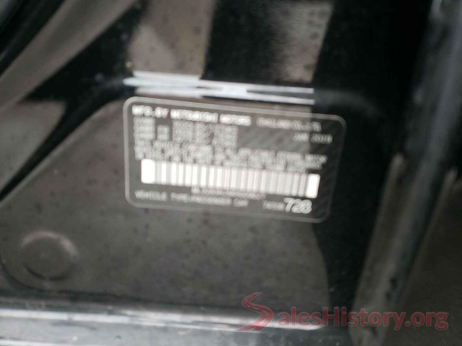 ML32A3HJ5KH009627 2019 MITSUBISHI MIRAGE