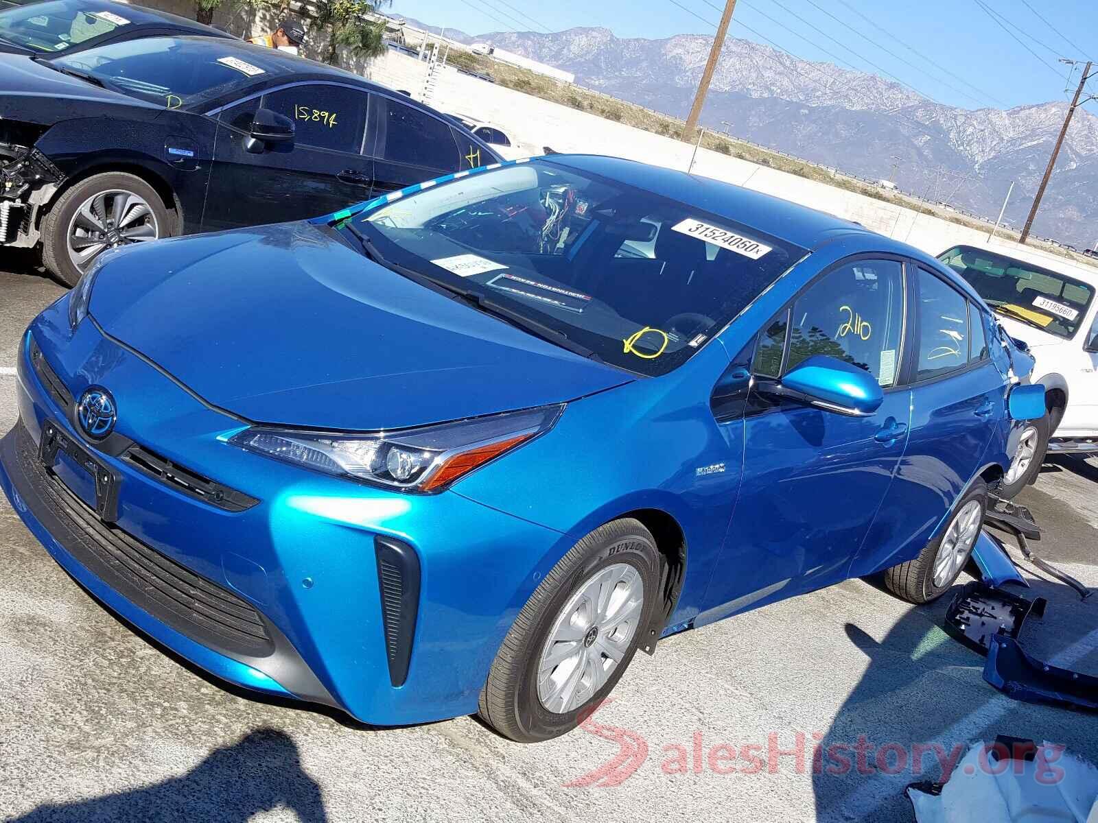 JTDKARFU7K3092584 2019 TOYOTA PRIUS