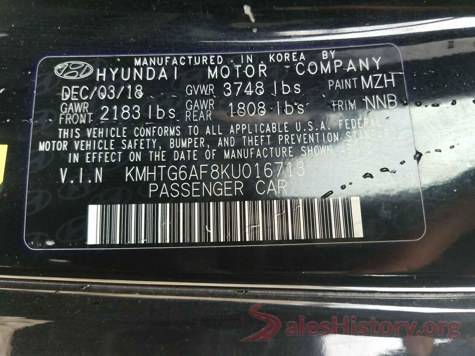 KMHTG6AF8KU016713 2019 HYUNDAI VELOSTER