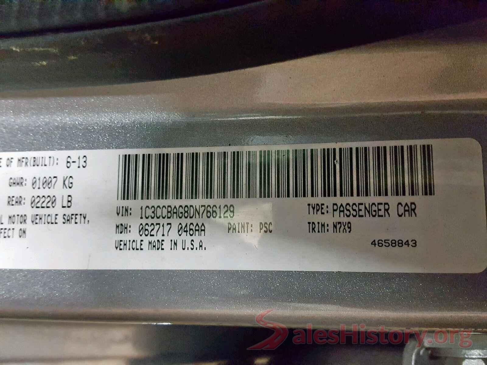 5YFEPMAE8MP218802 2013 CHRYSLER 200