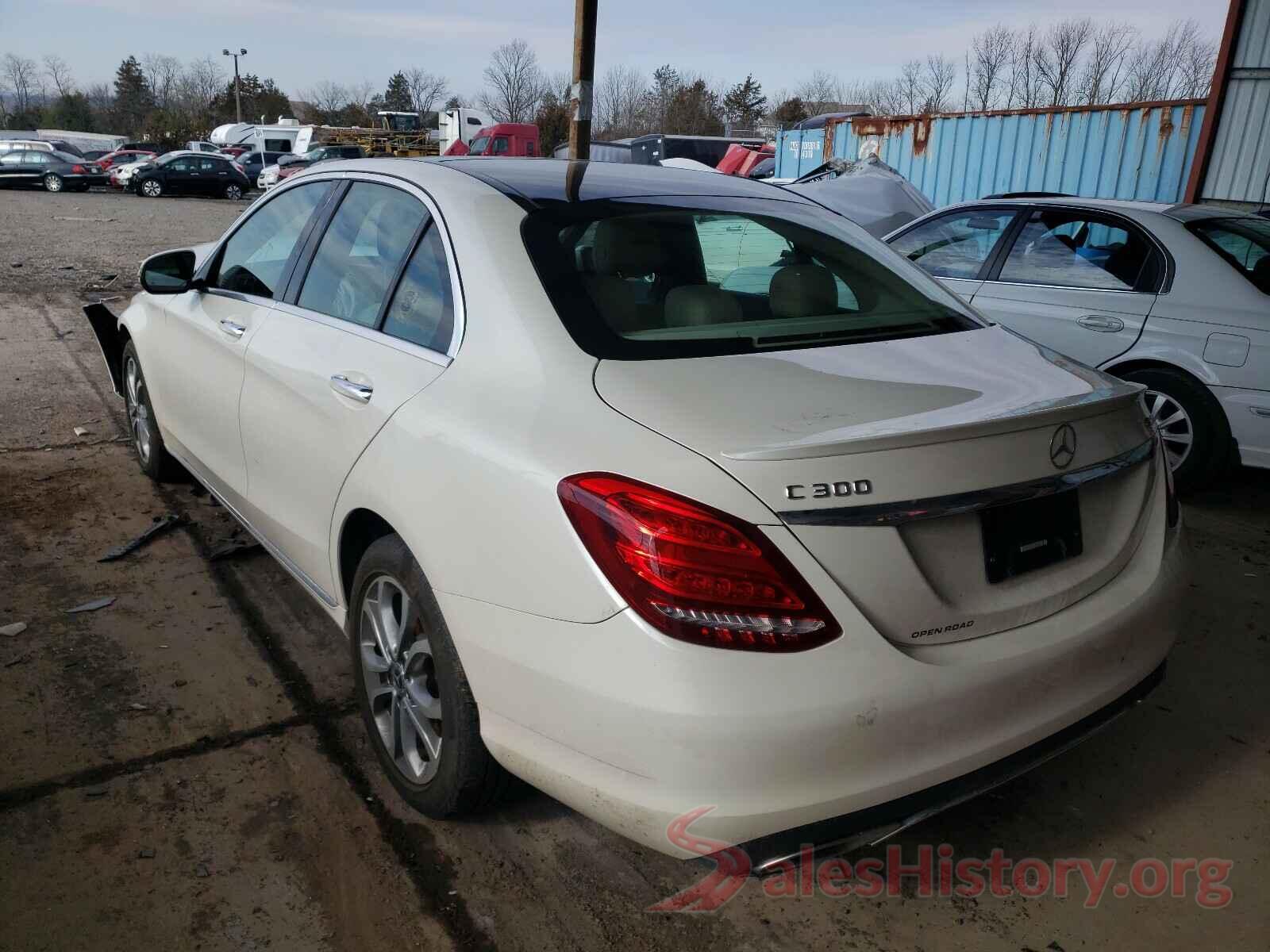 55SWF4KB4HU213401 2017 MERCEDES-BENZ C CLASS