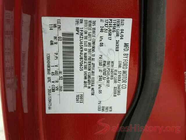 5XXGT4L37JG221842 2004 FORD EXPLORER