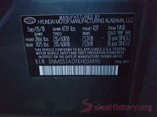 5NMS53AD7KH034890 2019 HYUNDAI SANTA FE