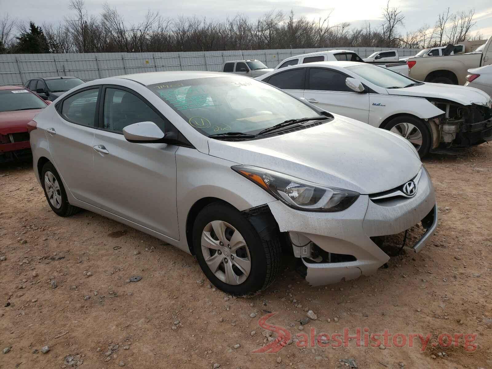 5NPDH4AE1GH714051 2016 HYUNDAI ELANTRA