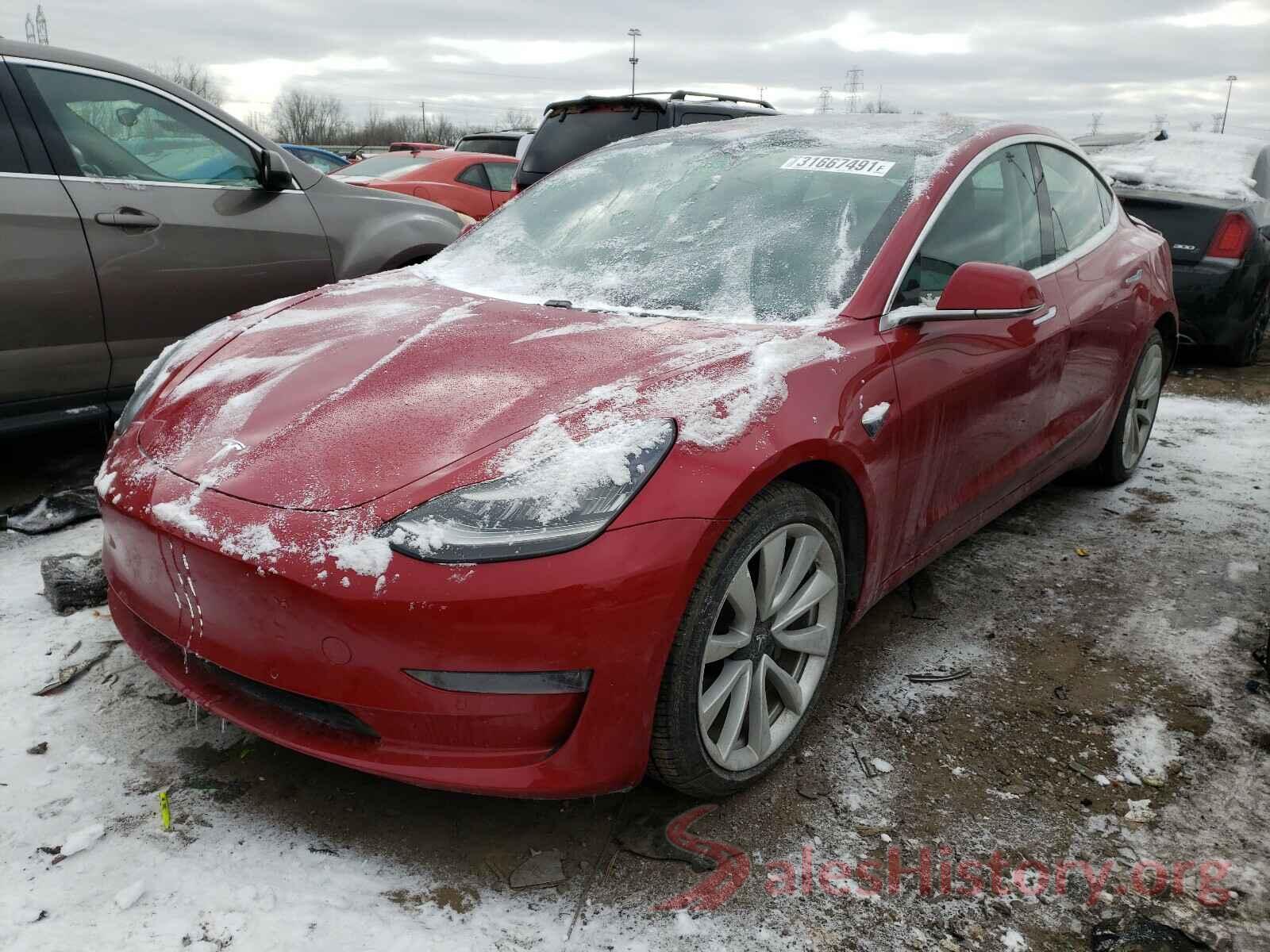 5YJ3E1EB0JF117255 2018 TESLA MODEL 3