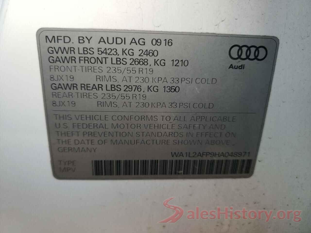 WA1L2AFP9HA048971 2017 AUDI Q5