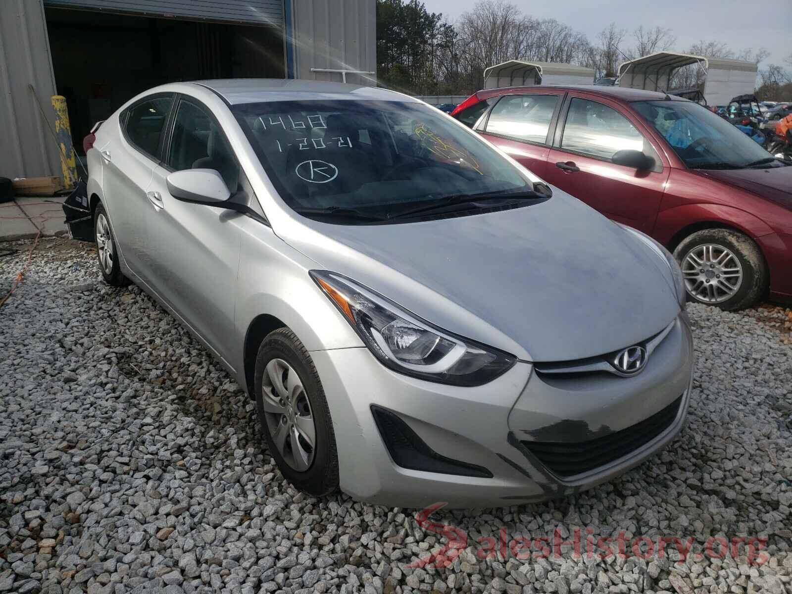 5NPDH4AE4GH741468 2016 HYUNDAI ELANTRA