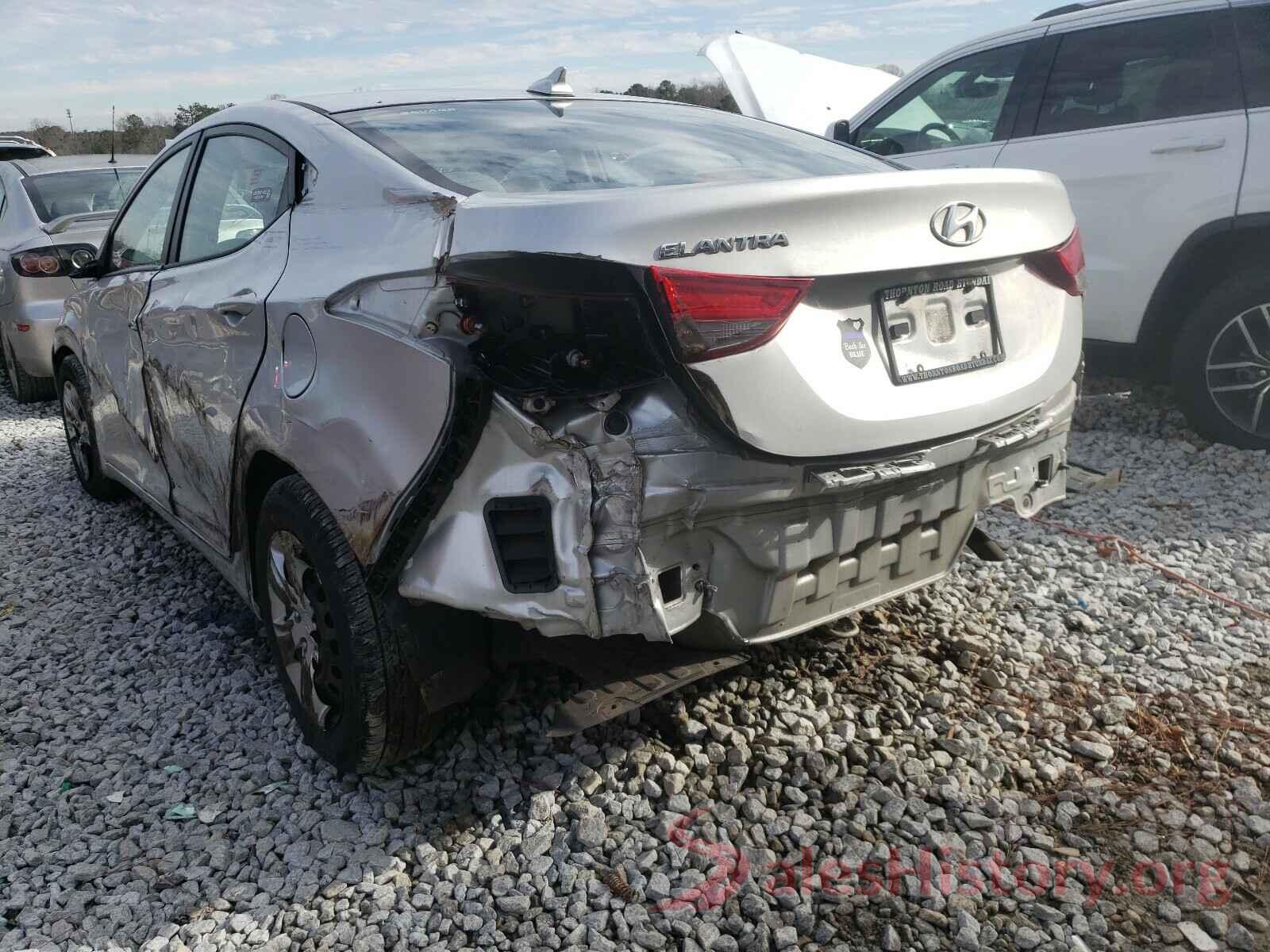 5NPDH4AE4GH741468 2016 HYUNDAI ELANTRA