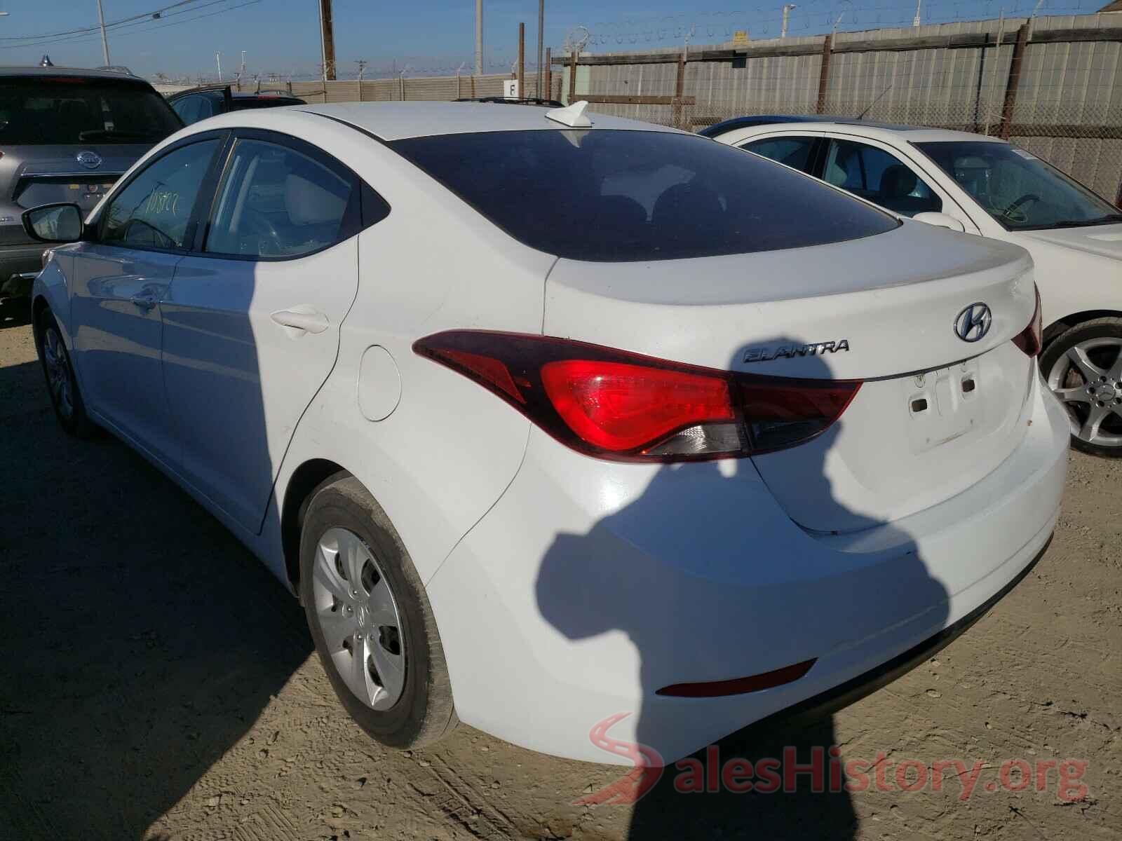 5NPDH4AEXGH747324 2016 HYUNDAI ELANTRA